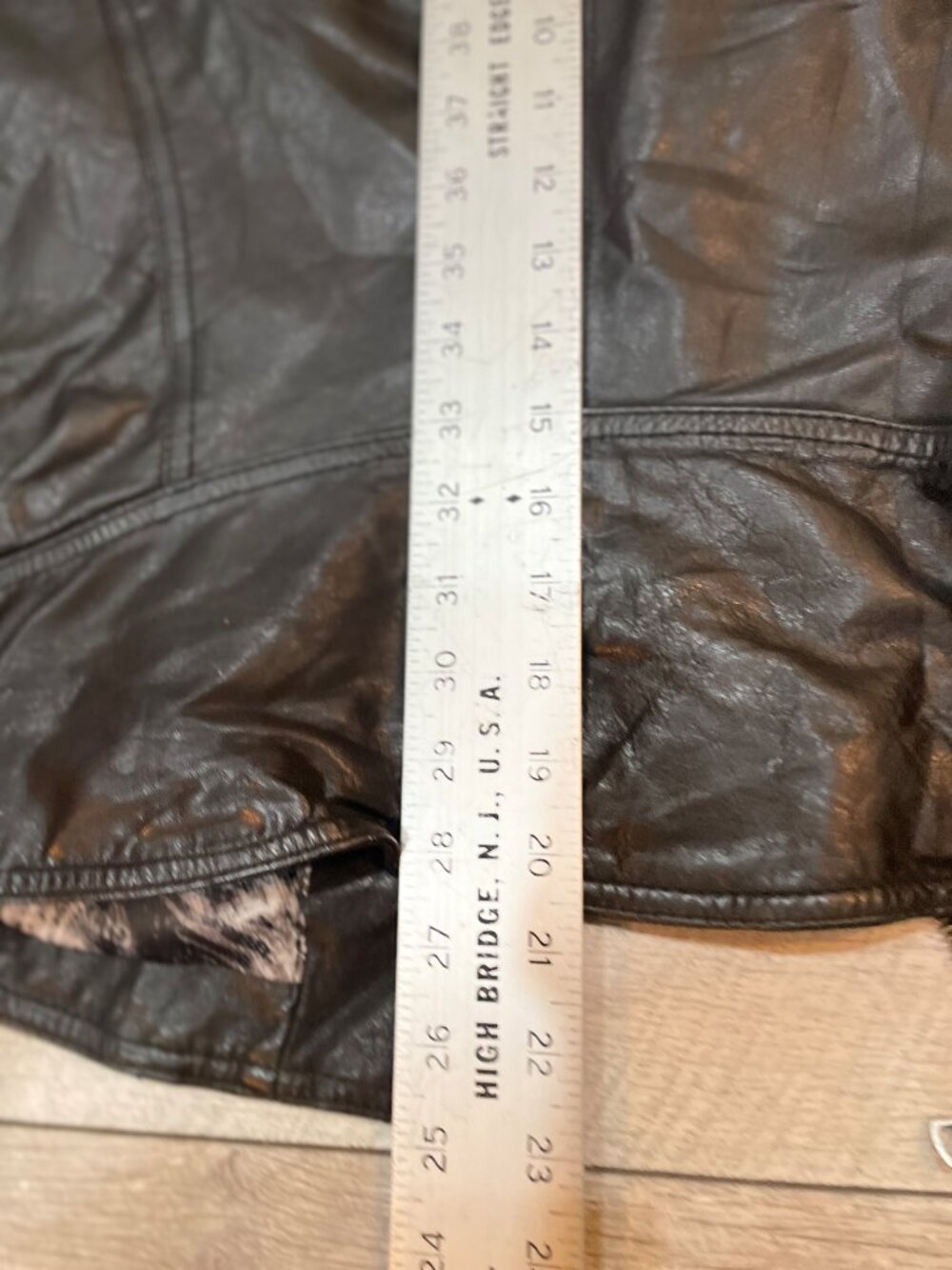 Guess Black Leather Moto Jacket Womens Medium Biker Asymmetrical Zip - Picture 11 of 11